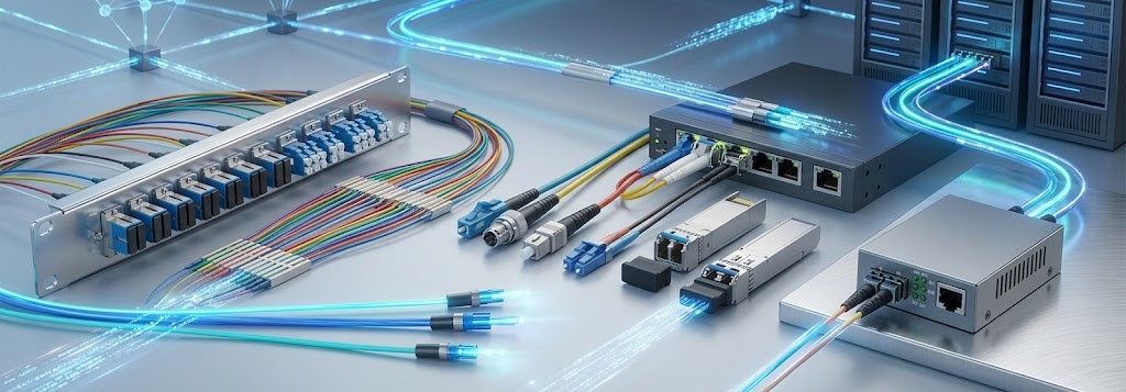 Fiber Optic Components Network Infrastructure